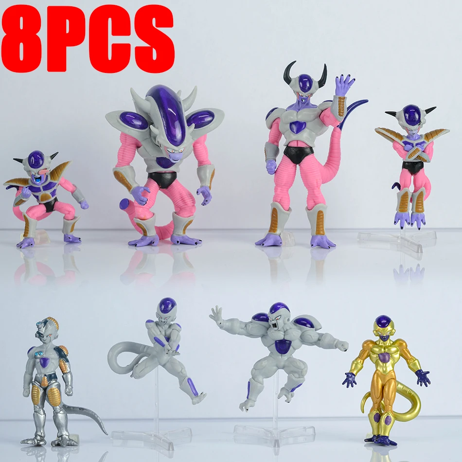 thumbnail image 1 of 8 piezas/set Dragon Ball Z figuras King Cold Frieza figurita Anime DBZ Freezer figura de acción PVC colección modelo juguetes para niños regalo, 1 of 4