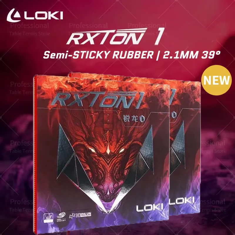 Table Tennis Rubber Semi-sticky Fast Attack Original Sponge For Competition LOKI RXTON 1 WANG HAO LOKI table tennis rubber,table tennis sponge