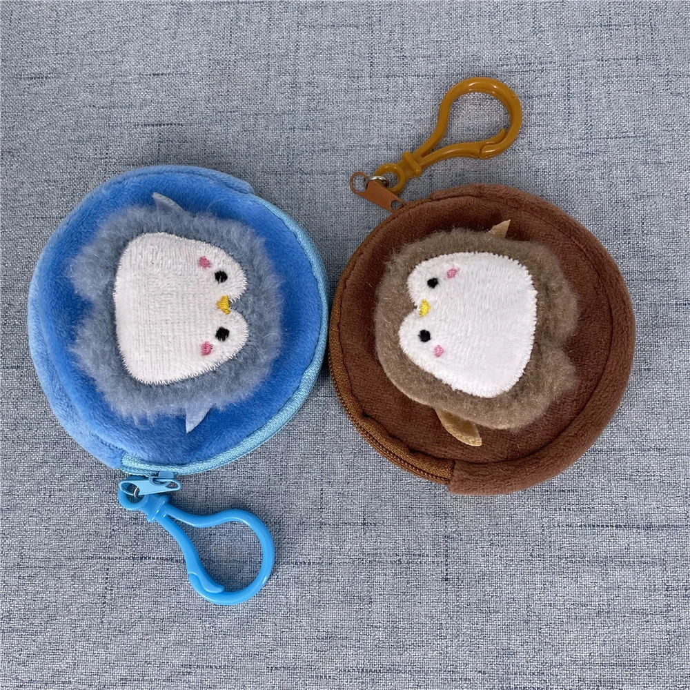 10PCS 8CM 작은 펭귄 플러시 지갑 가방, 플러시 펭귄 장난감 가방 파우치