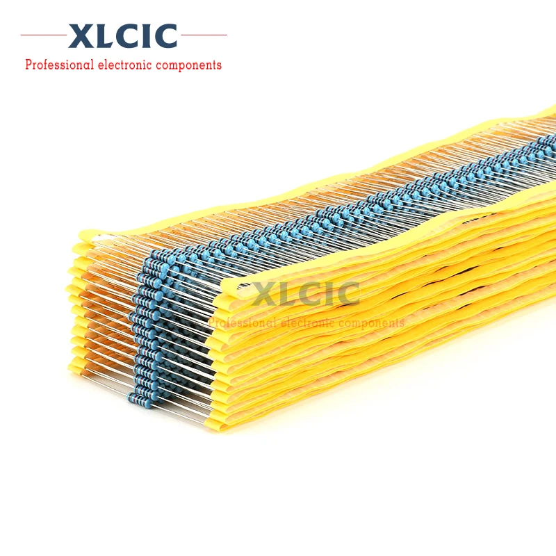 

50PCS 0.5W 1/2W 1R - 1M Metal Film Resistor 1% 2R 10R 22R 47R 100R 330R 2k 1K 4.7K 10K 100K 4.7 51 47 62 75 100 120 510 Ohm K Ω