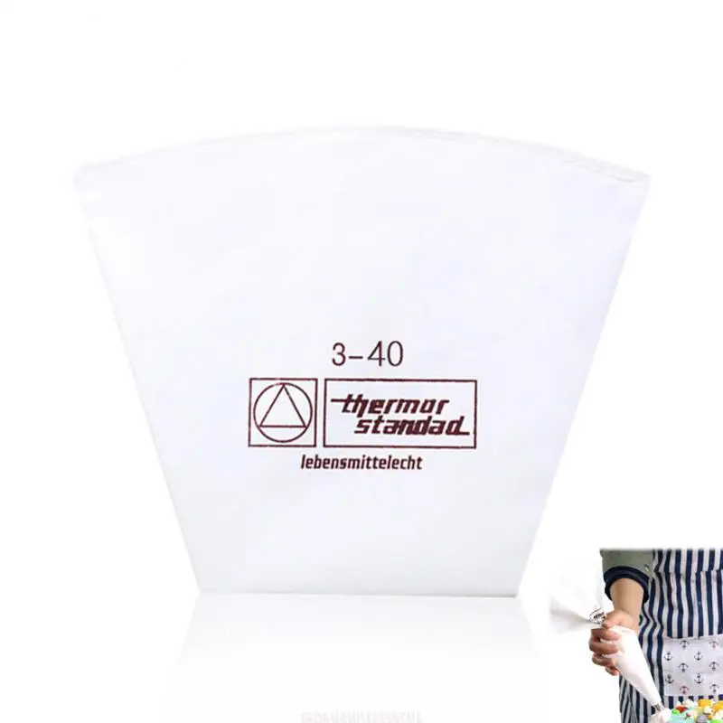 

Pastry Bags Easy To Clean Reuse Polyester Cotton Decorating Tools Cloth Piping Bag Health And Safety Preferred Material White