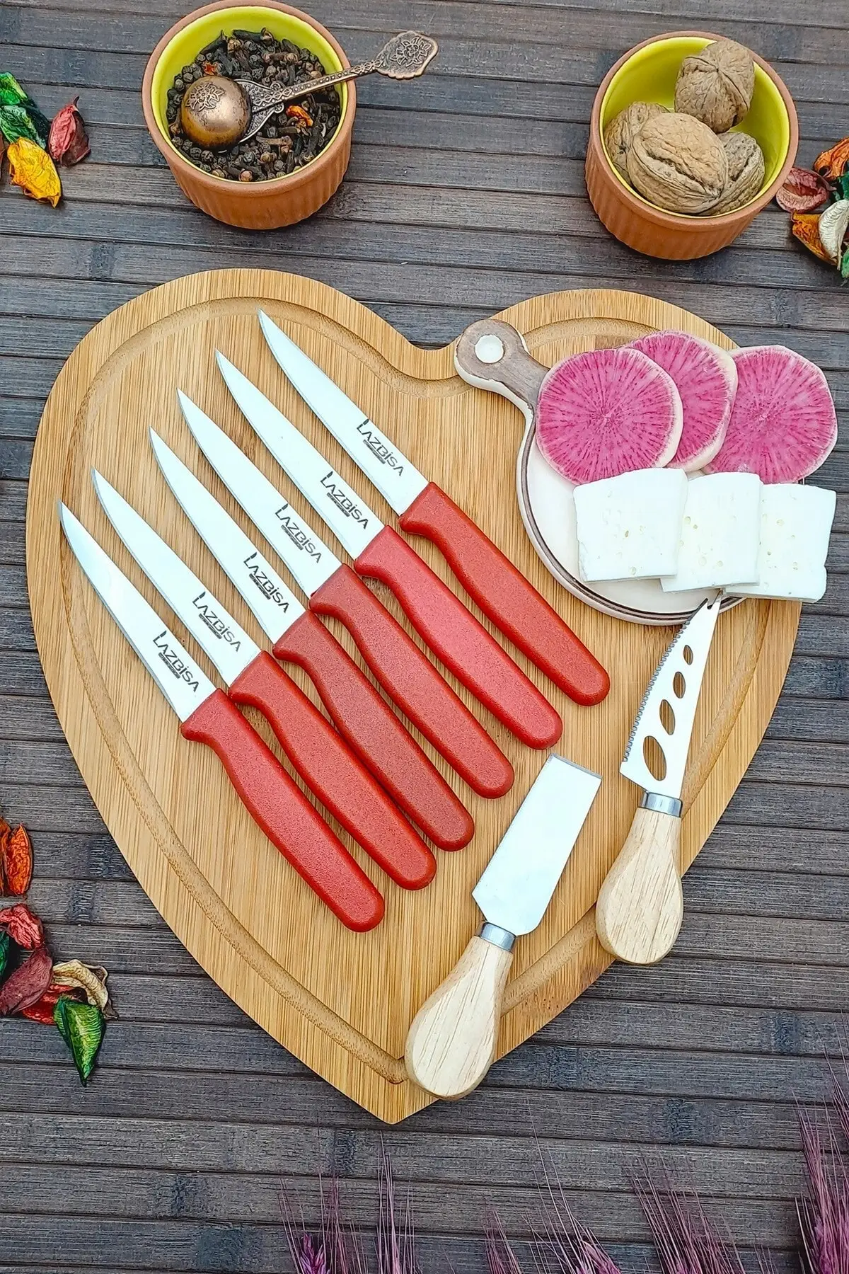 

Kitchen Knife Set 6-Piece Fruit and 2-Piece Breakfast Cheese Butter 8-Piece Dowry