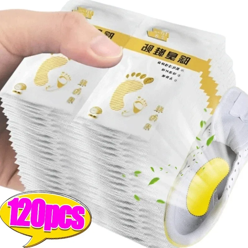 Shoes Odor Remover 12/120pc Deodorant Patch Lemon Athlete's Foot Soothing Insole Stickers Antibacterial Antiperspirant Foot Care