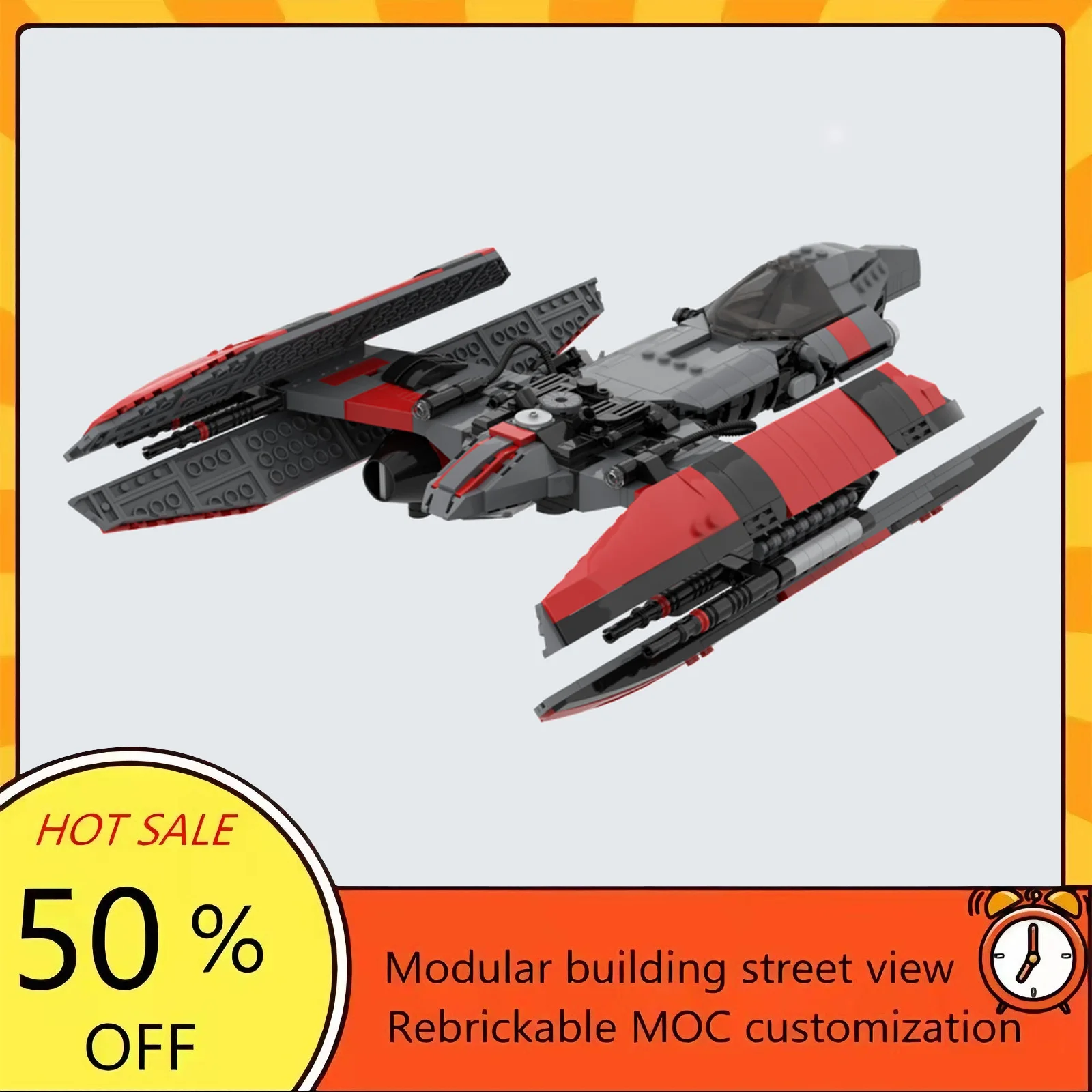 887PCS Popular Space War Movie Model MOC Building Bricks Spaceship ...