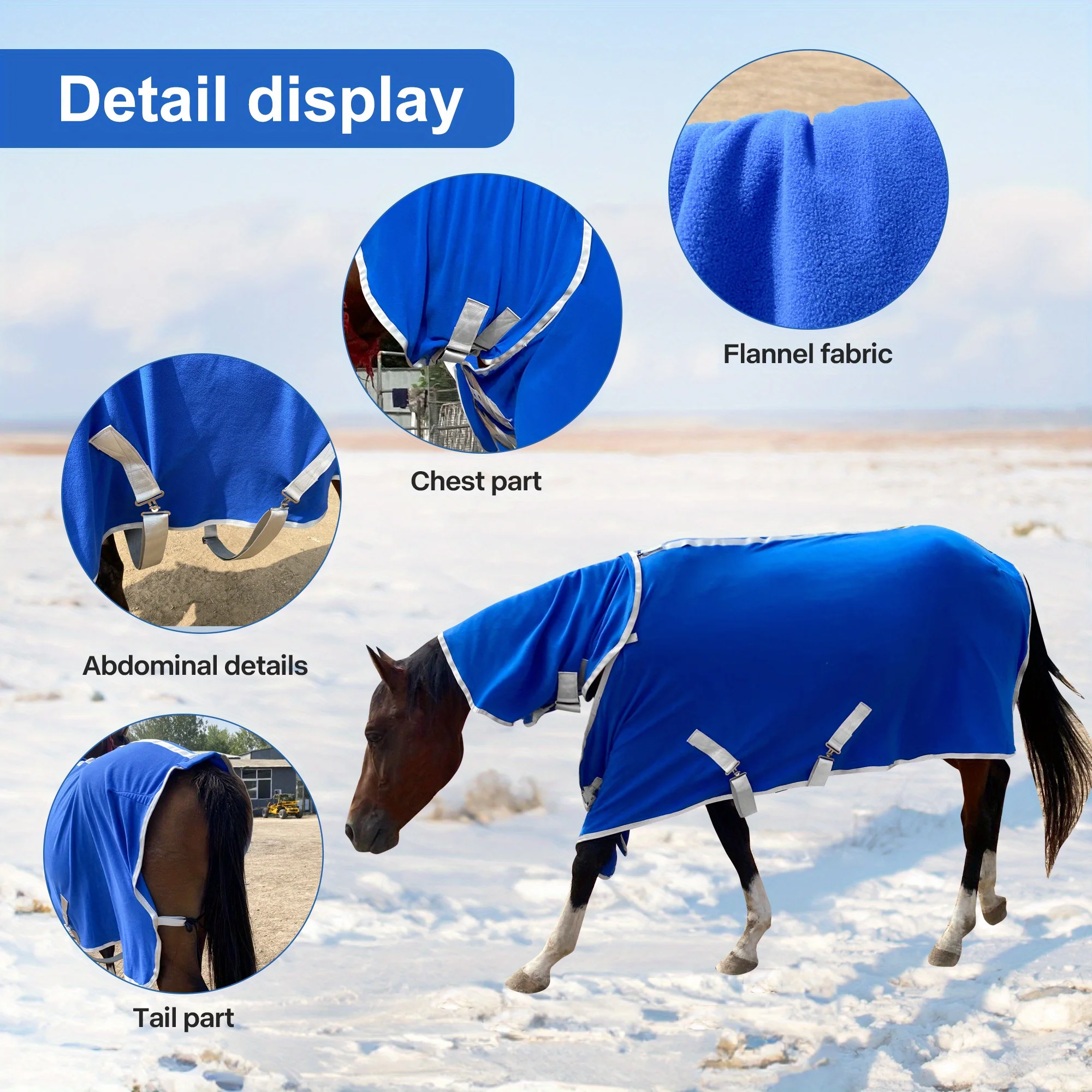 Waterproof Horse Turnout Blanket，Heavy Weight Winter Turnout with Detachable Neck Cover，Horse Rain Sheet