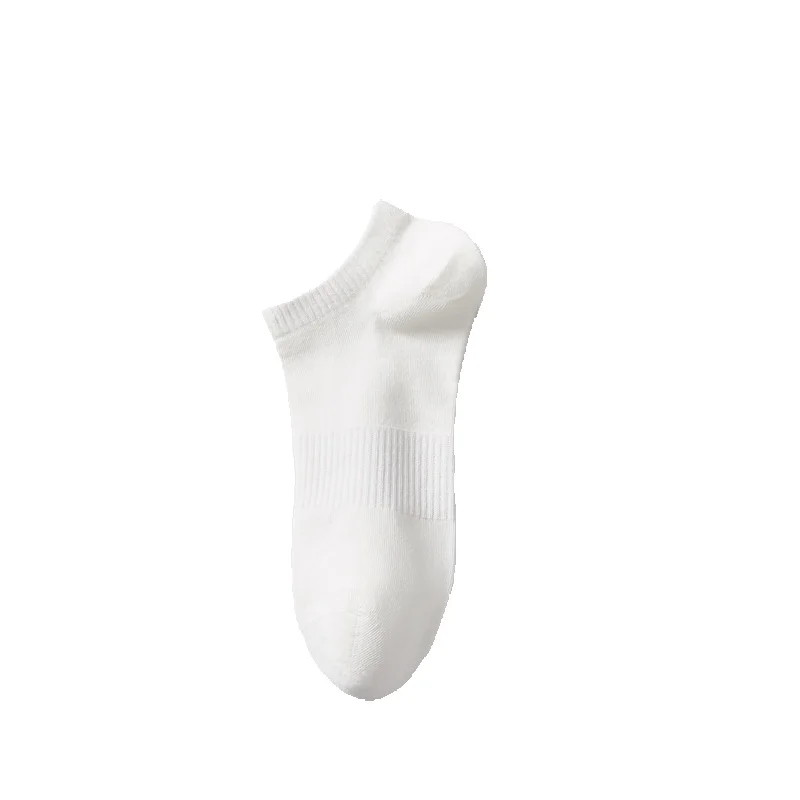 2025e Men's Deodorant Sweat-Absorbing Summer Thin Cotton Black White Gray Short Mid-Calf 7A Antibacterial Long Socks_voghion.com