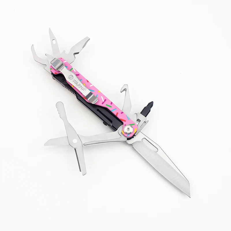 BHBT 18 in 1 접이식 Multitool 휴대용 다기능 조합 도구 접이식 가위 EDC 야외 장비