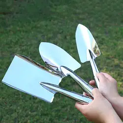 Handheld Stainless Steel Garden Trowel Potting Soil Scoop Hand Shovel Tool Seedling Tube Transplanter Planting Seedlings Tool