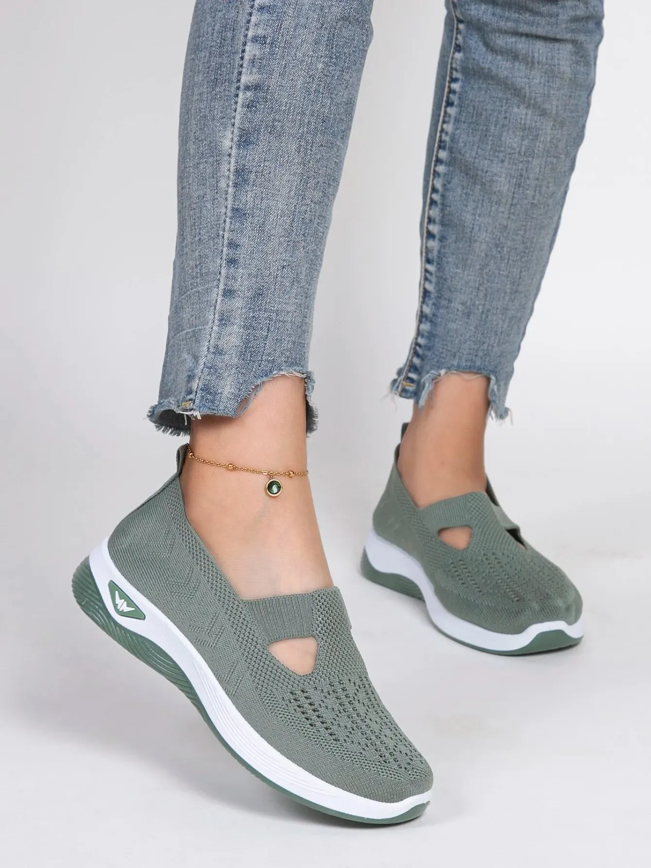 용수철 여성용 캐주얼 스포츠 신발, 편안한 통기성 경량 레이스업, 내마모성 메쉬 신발, 중공 눈부심 방지, 신제품 