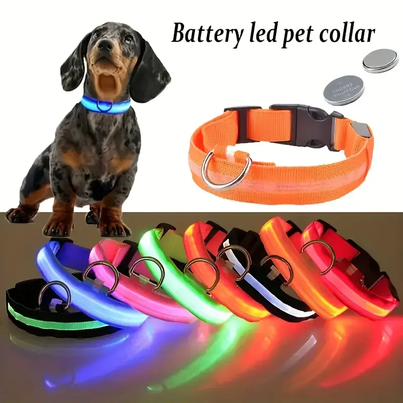 6 Luci LED Per Collare Cane - Luci Di Sicurezza Per Animali Notturni - Foto 8