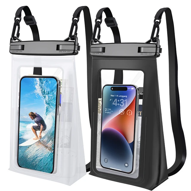 Custodia Per Nuoto E Spiaggia Custodia Impermeabile E Galleggiante IClover Per IPhone - Protegge Da Acqua, Urti E Polvere, Per Modelli 11, 12, 13, 14, 15, 16 Pro Max Plus Borsa Asciutta Impermeabile - Foto 3