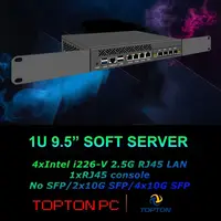 1U 9.5" Cabinet Firewall Appliance 10GB, VPN, Network Rackmount, Intel N100 4xIntel RJ45 LANs, 1xRJ45 console, 1xUSB3.0,3xUSB2.0 1