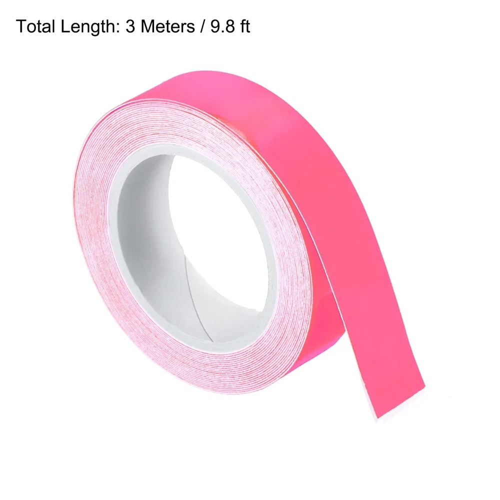 3M Pink Glow In The Dark Tapes Self-adhesive Photoluminescent Film Stickers For Stair Wall Step Exit Sign Night Decoration Signs