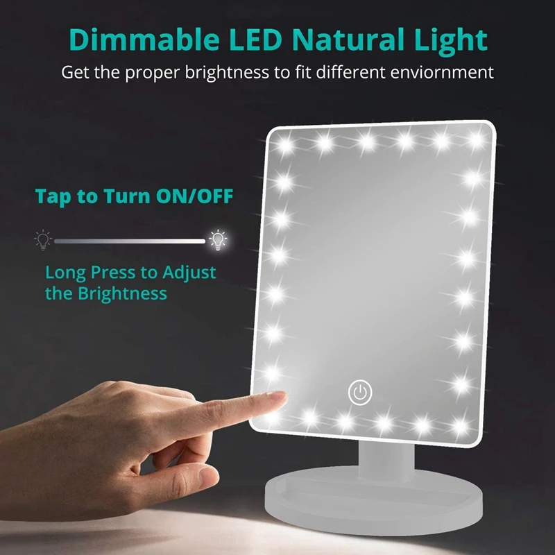 Vanity Mirror With LED Lights 10X Magnification 2