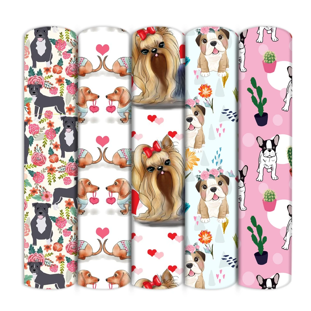 Fabric Sewing Pattern Dog | Fabric Crafts Cotton Dog | Cotton Dog Print  Fabric - Fabric - Aliexpress
