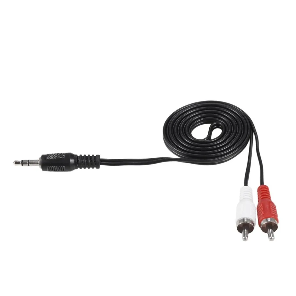 

Mini 3.5mm Plug Jack to 2 RCA Male Music Stereo Audio Y adapter Adaptor Cable Kabel Cord AUX for Mp3 Pod Phone TV Sound Speakers