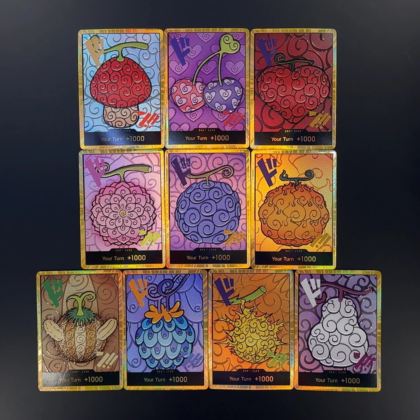 원피스 TCG OPCG 영어 데빌 프루트 텍스처드 포일 DON 카드 루피 에이..