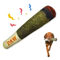 Interactive Dog Sound Toy Green Simulation Cigar Plush Pet Toy for Handsome Dogs Wholesale Available 1