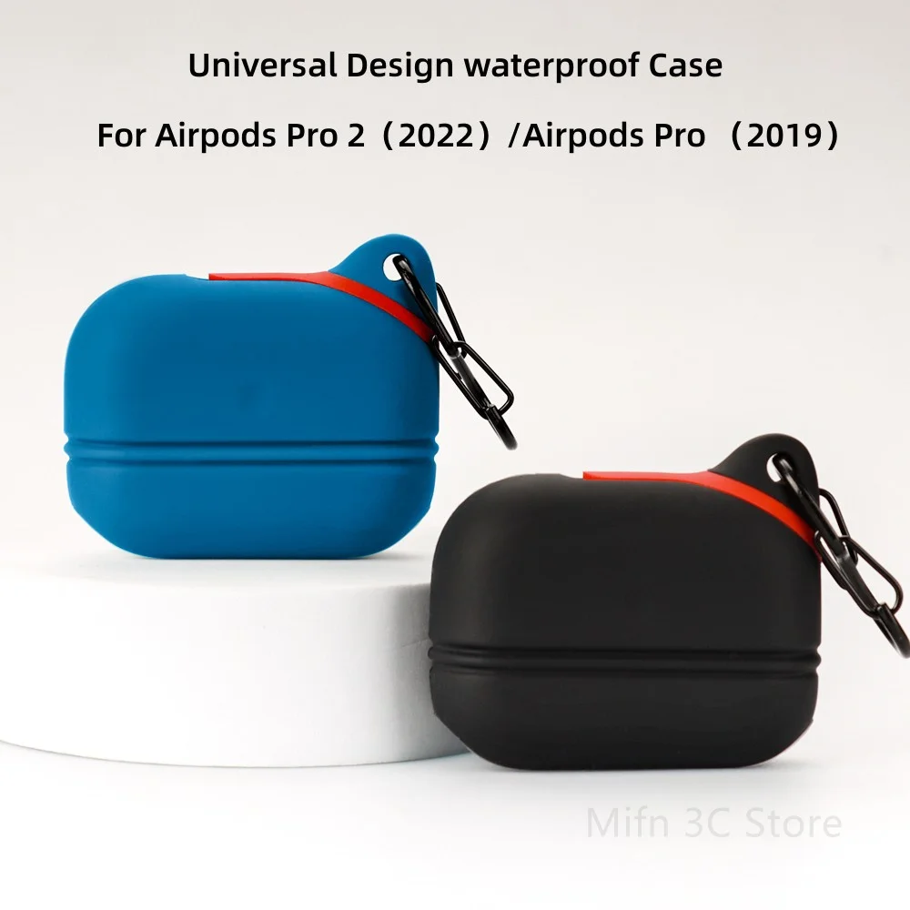 For Airpods waterproof Case Universal Design Case Soft Silicone