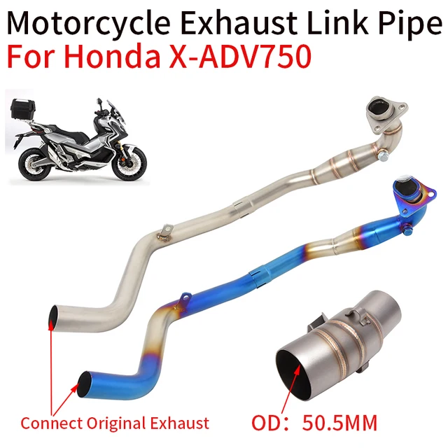Slip For Honda X-ADV750 X ADV 750 ADV750 Motorcycle Exhaust Escape Modified Front Middle Link Pipe Connect Original Muffler Tube