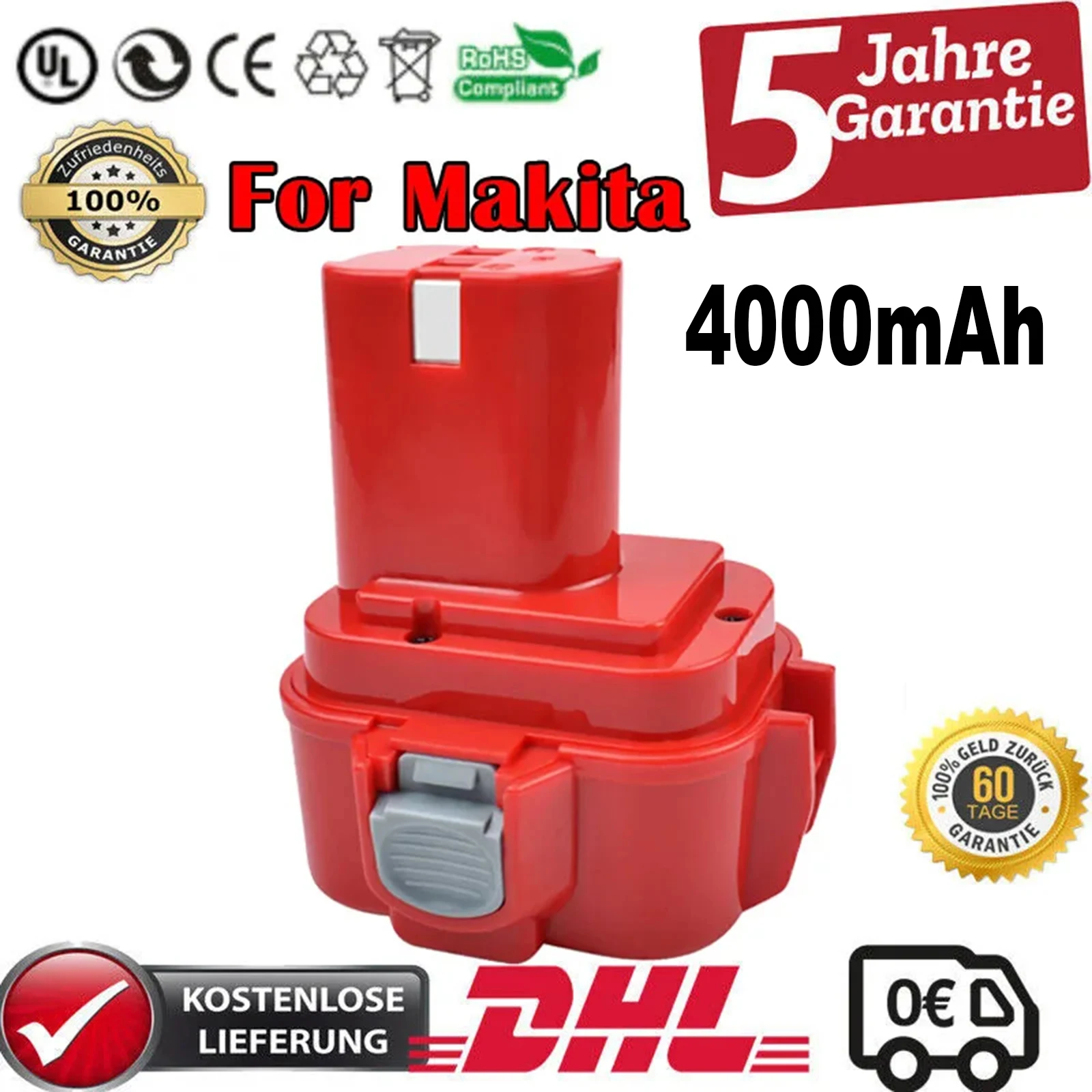 4000 мАч 9,6 в для Makita PA09 9120 9100 9100A 9133 перезаряжаемая батарея Ni-MH электроинструменты 6226D 6908D 6503D 6991D батарея