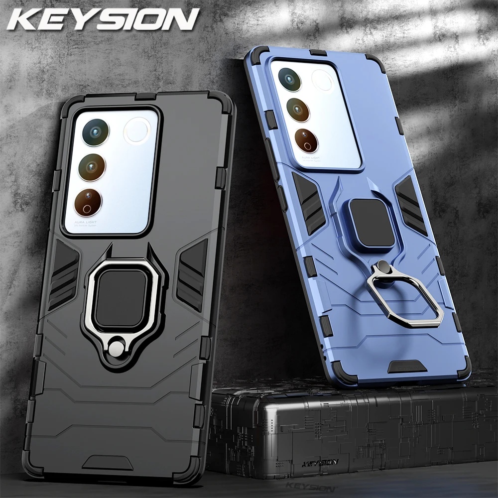 Shockproof Phone Case With Ring Stand For Vivo V27 V25 Y36 Series_voghion.com