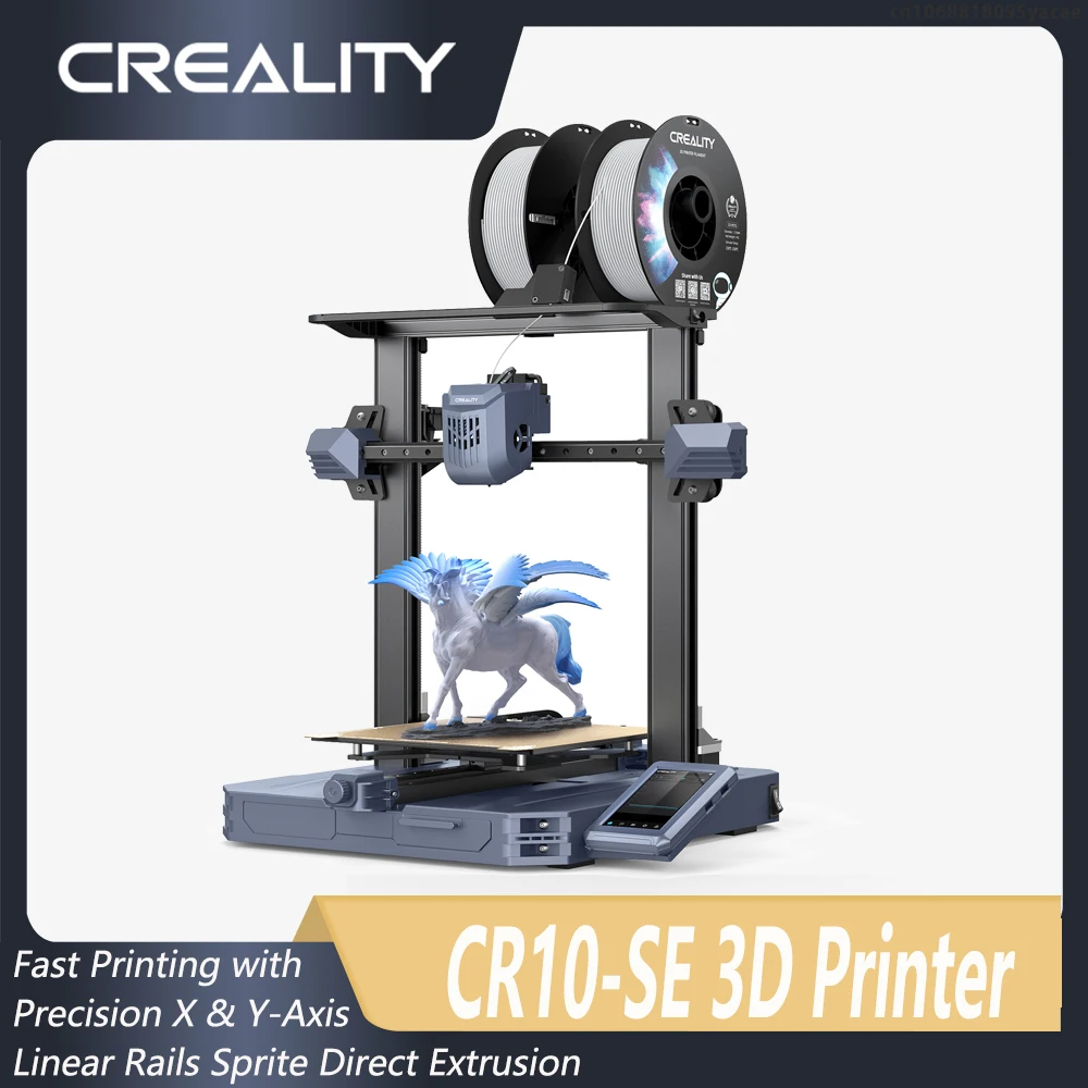 Creality CR10-SE 고속 인쇄 3D 프린터, 정밀 X 및 Y 축 선형 레일, 직접 압출 지지대, 다양한 3D 프린터
