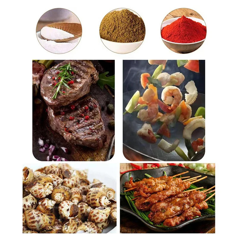 Stainless Steel Spice Jars Barbecue Salt Shaker Pepper Seasoning Bottle Home Condiments Storage Container seasoning jar salt shaker spices bottle