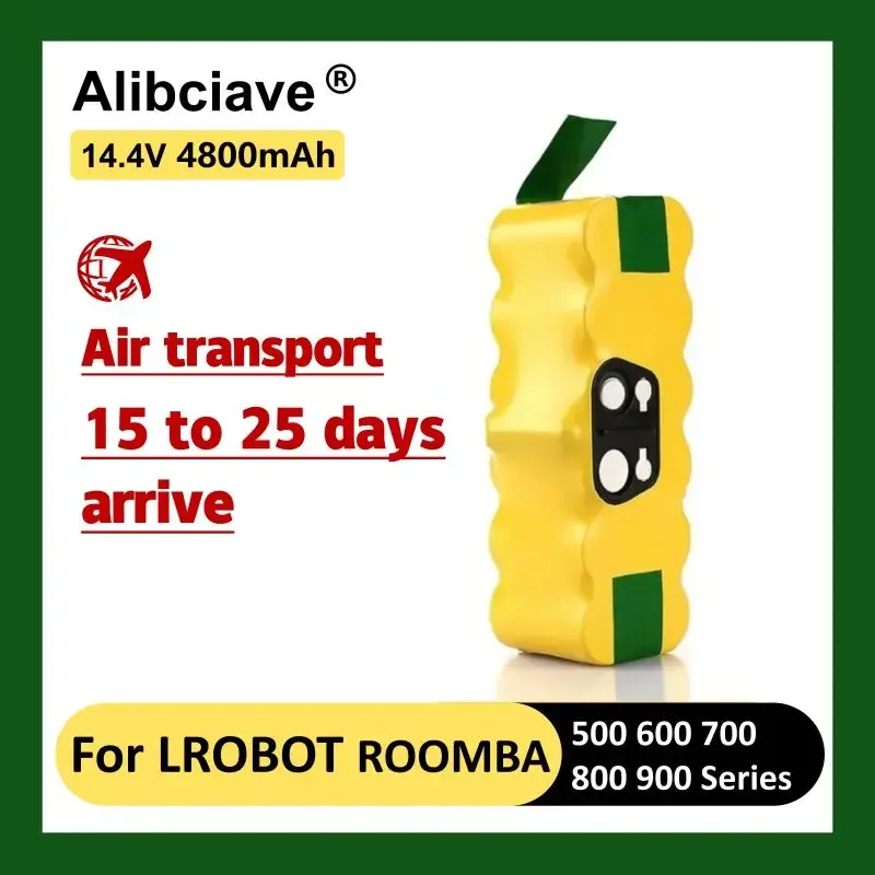 

Аккумулятор 14,4 В, 6800 мА · ч для IRobot Roomba 500, 600, 700, 800, 900, 14,4, 620, 650, 770