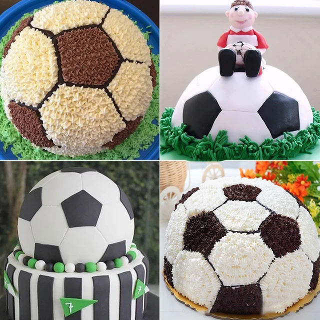 2pcs 7cm Football Cake Chocolate Baking Mould Football Half Ball Cooking  Pan