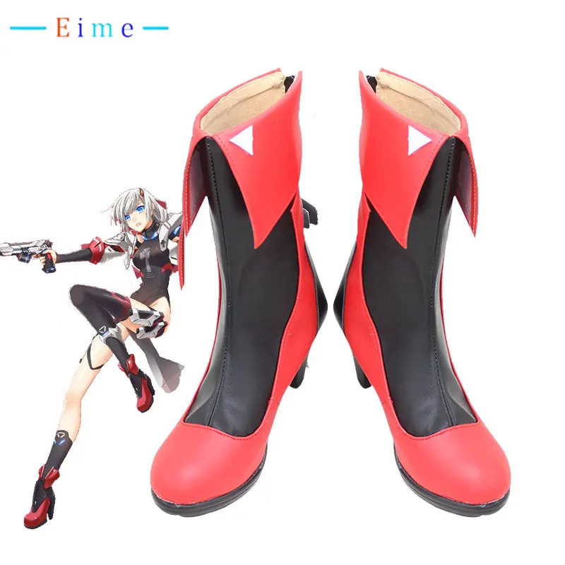 

Game Honkai Impact 3 Kallen Kaslana Cosplay Shoes Halloween Carnival Boots Cosplay Prop PU Leather Shoes Custom Made