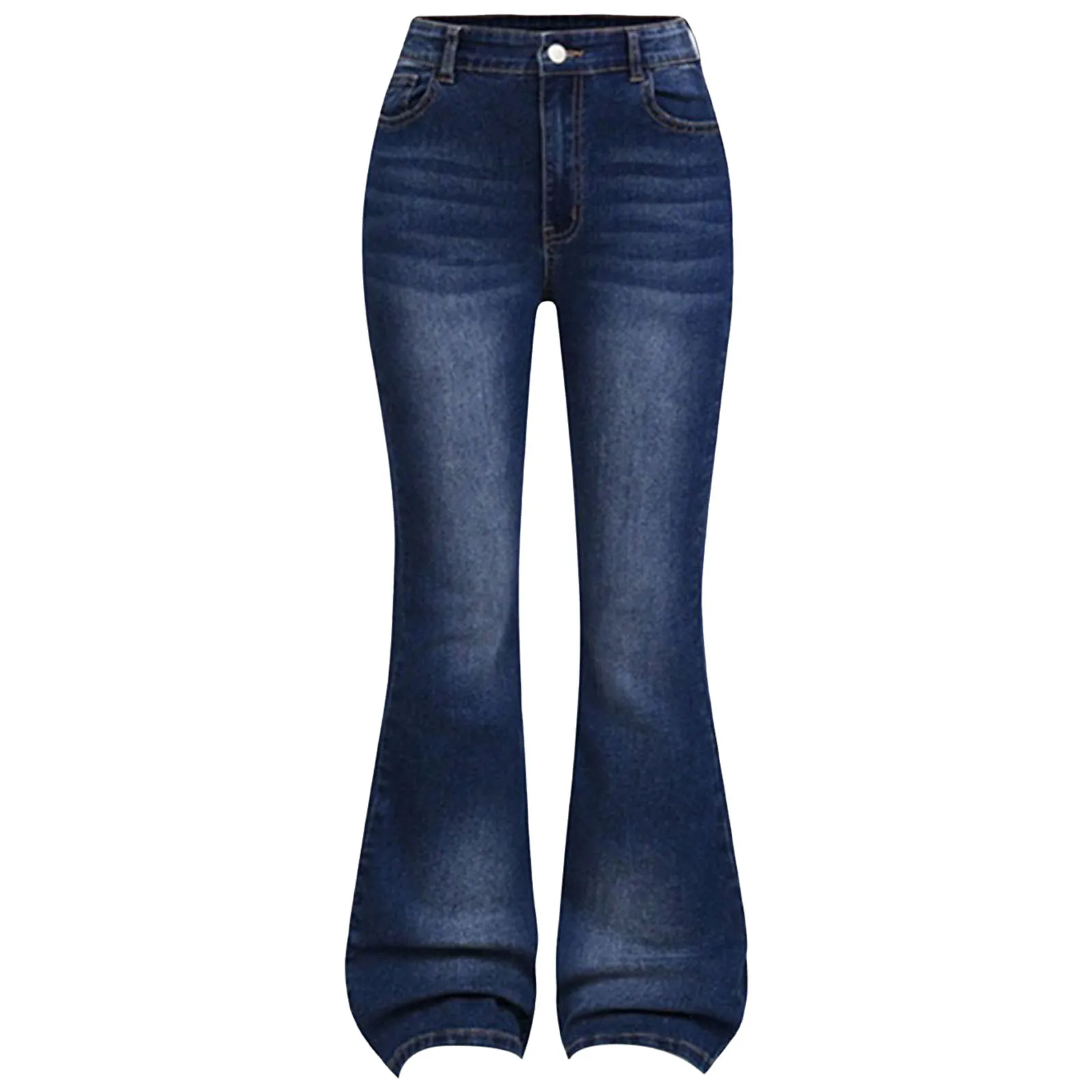 ملابس الفتيات الصغيرات للأطفال توين جينز متوهج طويل جرس سفلي واسع الساق من قماش الدنيم سروال ضيق متوهج سروال فستان للفتيات الصغيرات