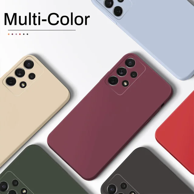 Capas de Silicone Líquido à Prova de Choque para Samsung Galaxy