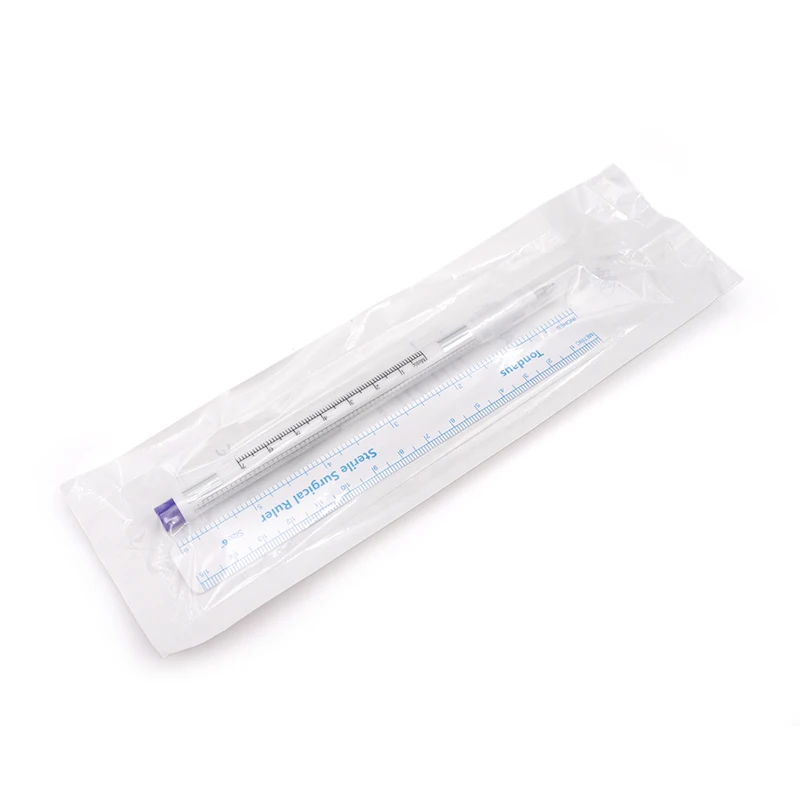 

1Pcs Eyebrow Skin Permanent Tattooing Measuring Marker with Ruler Disposable Positioning Point Line Microblading Measure Pen