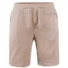 New Men's Cotton Linen Shorts Pants Male Summer Breathable Solid Color Linen Trousers Fitness Streetwear S-3XL 1