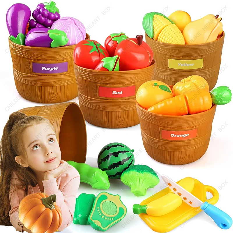 

Игрушки для фруктов и овощей, классификация кухни, игра для детей