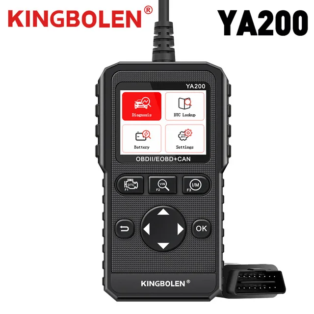 

Kingbolen YA200 Obd2 Scanner Automotive DTC Lookup Check Engine Light Car Diagnostic Tool Scanner Free Update Battery Test