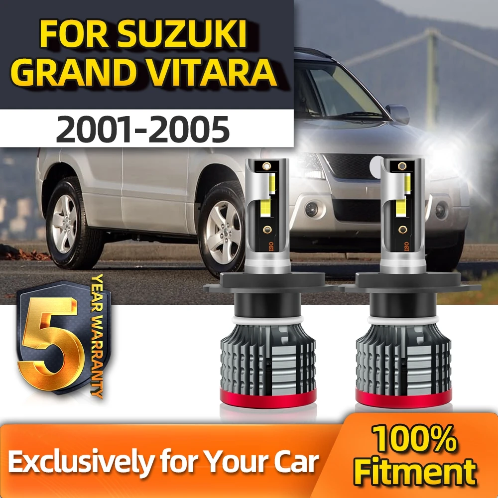 

Crossfox 2x Car 15000LM 12V Combo LED Headlight High&Low All In One H4 Lighting Range 500M For Suzuki Grand Vitara 2001-2005
