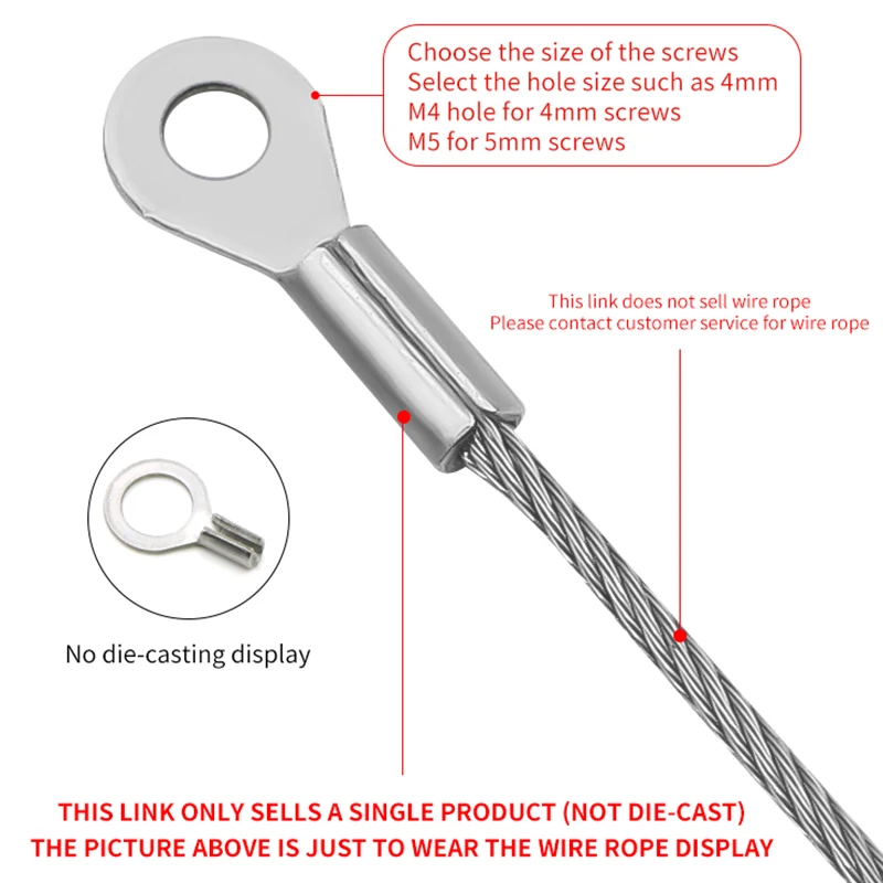 Nueva unidad de extensión de Terminal de conexión OT de acero inoxidable 304, capacidad de carga alta, espesor del Cable 1mm/1,2mm/1,5mm/2mm 4