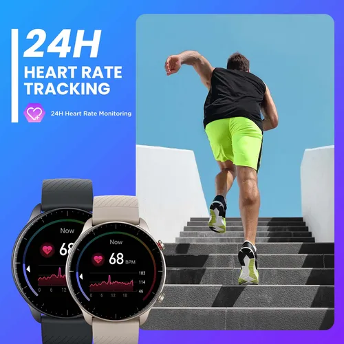 [새 버전] Amazfit GTR 2 새로운 버전 Smartwatch Alexa 내장 울트라 긴 배터리 수명 스마트 워치 안드로이드 iOS 전화 3