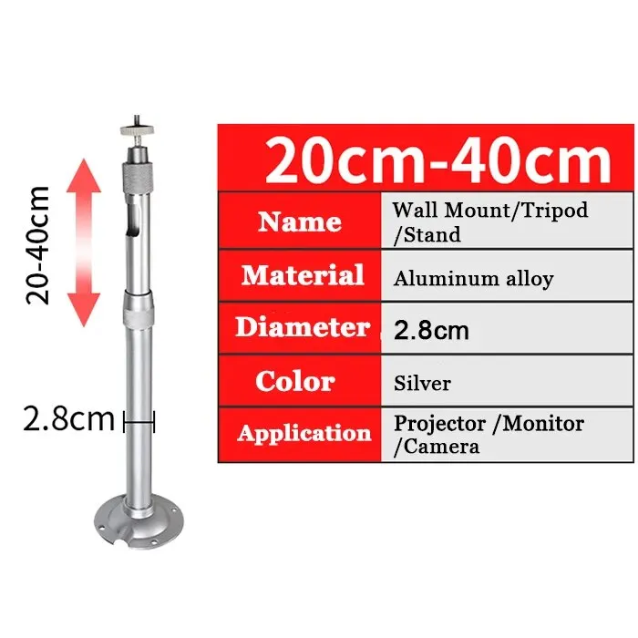 תושבת מקרן Salange, תושבת מקרן אוניברסלית לתקרה ולקיר עבור XGIMI Xiaomi DLP Mini Beamer YG300 HY300 LED Projetor