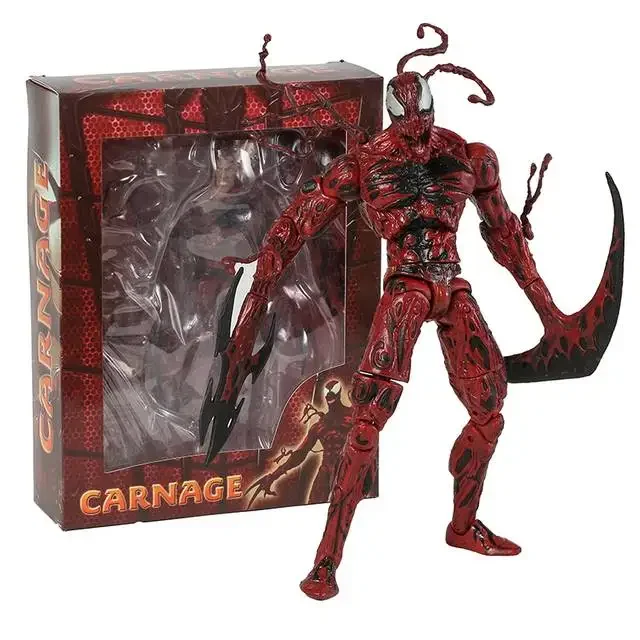 thumbnail image 1 of Figuras de acción de la serie Marvel Legends de 1/12, de 7 pulgadas, de la película Carnage Venom, Venom 4, con cuchillo, juguetes modelo de PVC, regalos para niños, 1 of 5