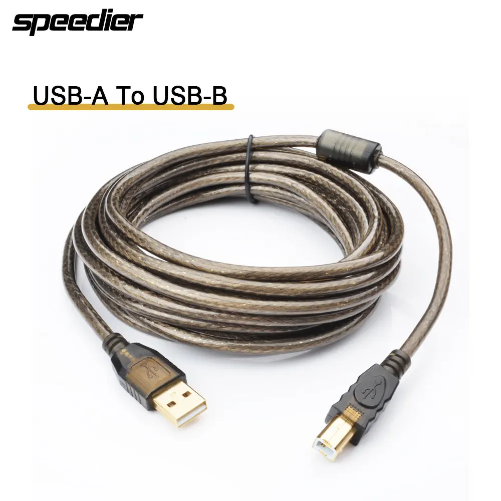 High-Speed USB 2.0 Printer Data Cable Type-A To Type-B 3m 5m 10m 15m 20m  for POS Universal Square Port Thermal Express Printer - AliExpress