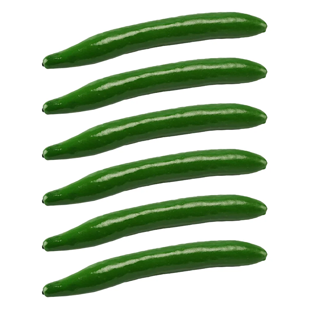 

Simulation Cucumber Model Emulation Imitation Prop Photo Greenery Decors Fake Vegetables Adorable Foam Realistic Child