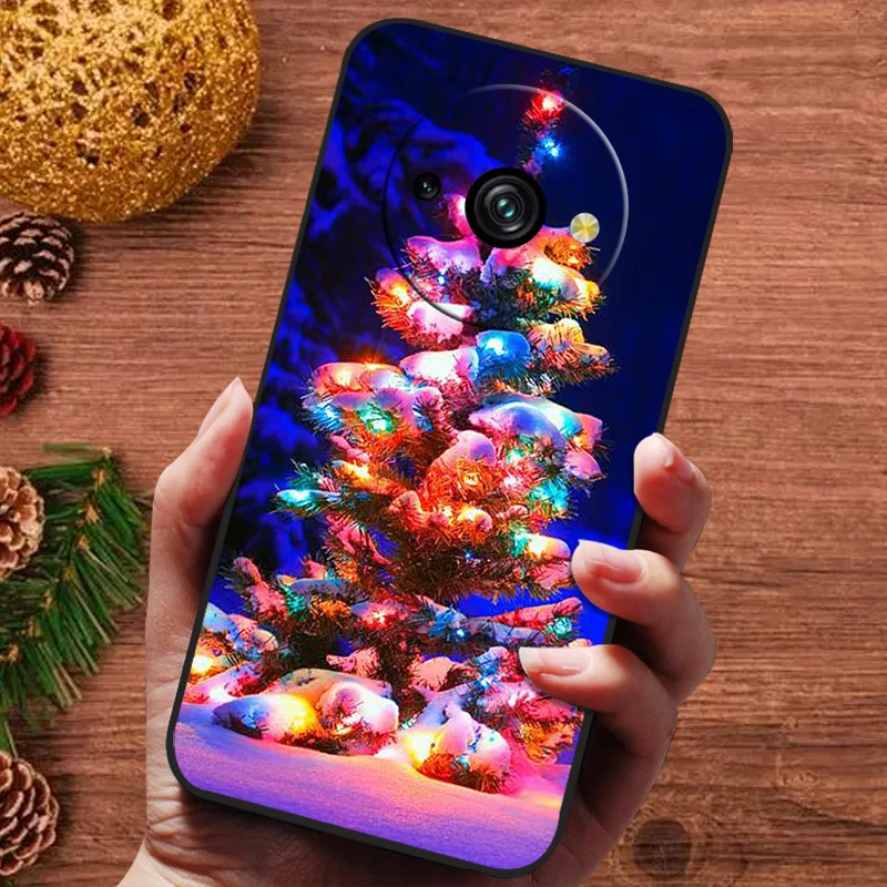 Luxury Christmas Painted Silicone Soft Phone Cover Case