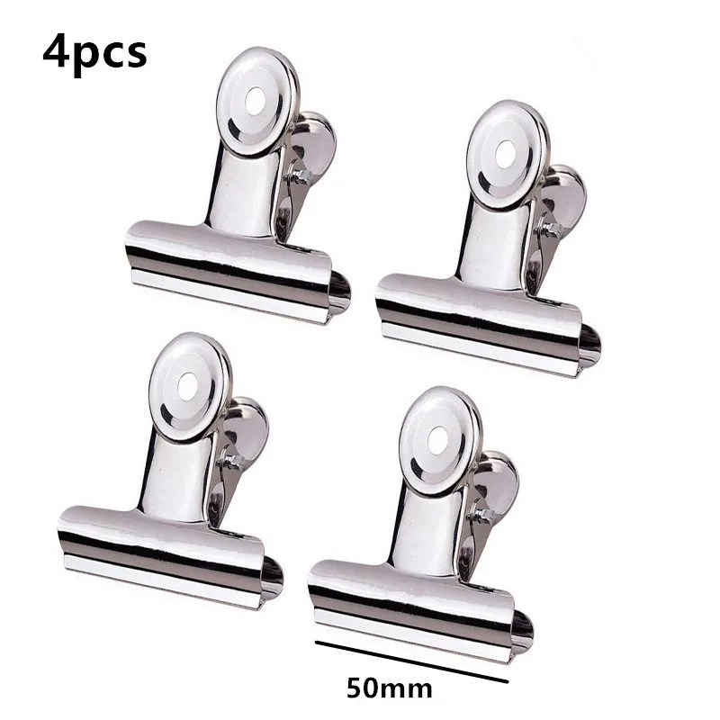 Multi-Color Round Metal Clamp Clips - Ideal for Students and Office Supplies