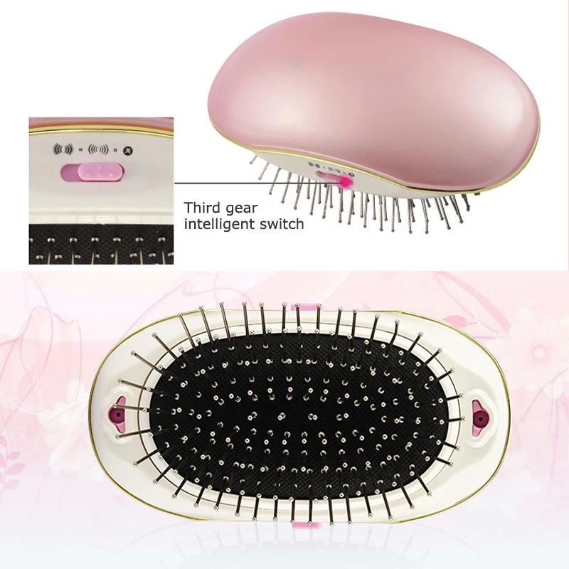 

Home Electric Massage Comb Mini Portable Electric Comb Double Negative Ion Comb Massage Comb Air Cushion Comb