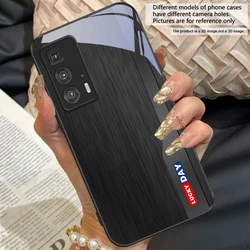 Deep Blue Trendy Texture Glass Phone Case - Motorola Edge 20 Pro (BLH - BLH2605261)