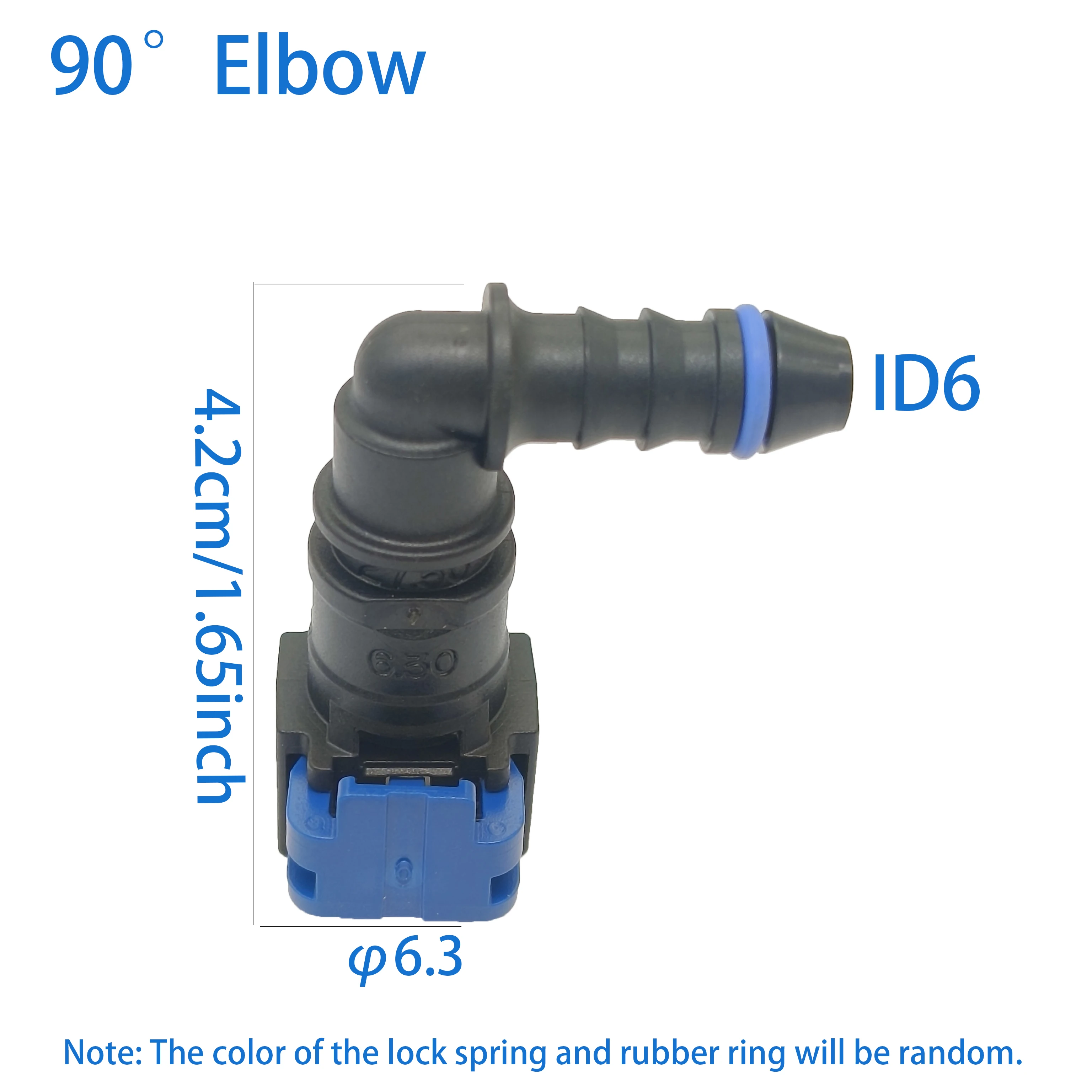 2pcs x 6.3 ID6 Lengthened Female Auto Car Fuel Line Hose Quick Release Connector Carburetor Part fuel line connector,hose coupler