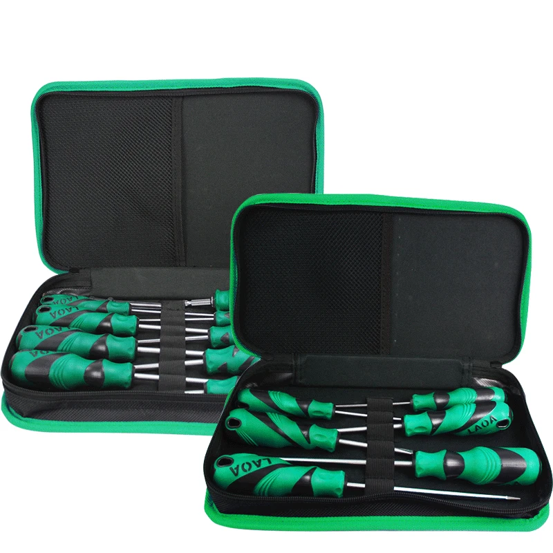 

LAOA S2 6/9pcs Magnetic Screwdrivers set Slotted and Phillips Screw Drivers With Tools Bag